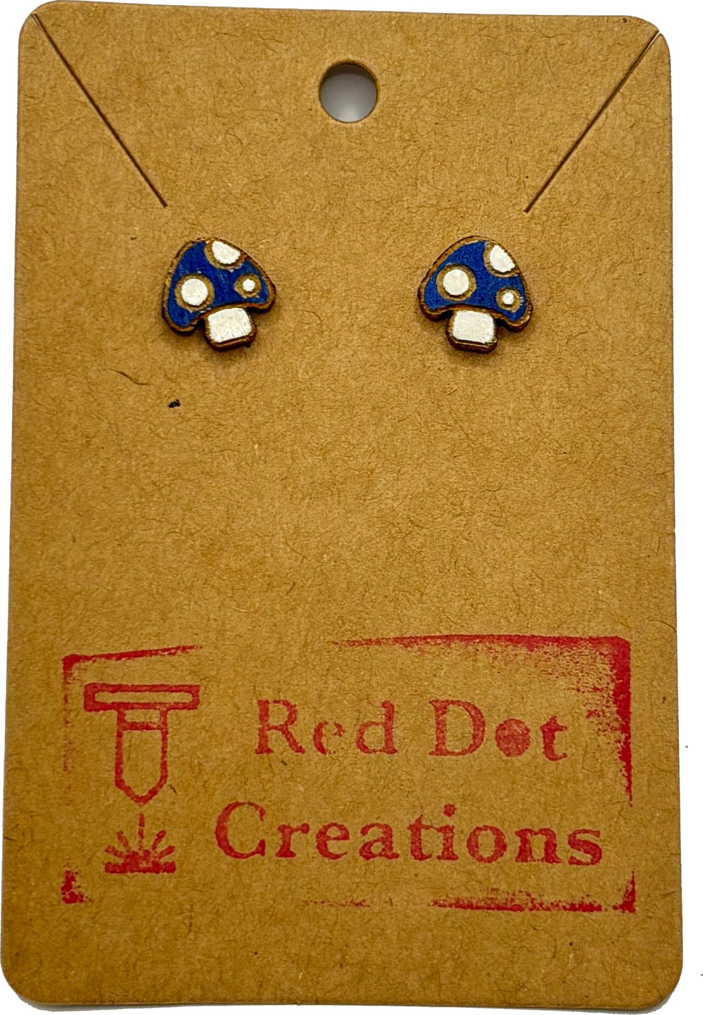 Earrings - Stud - Mushrooms