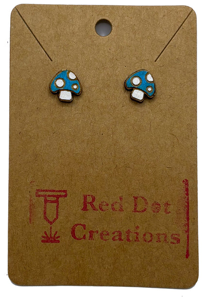 Earrings - Stud - Mushrooms