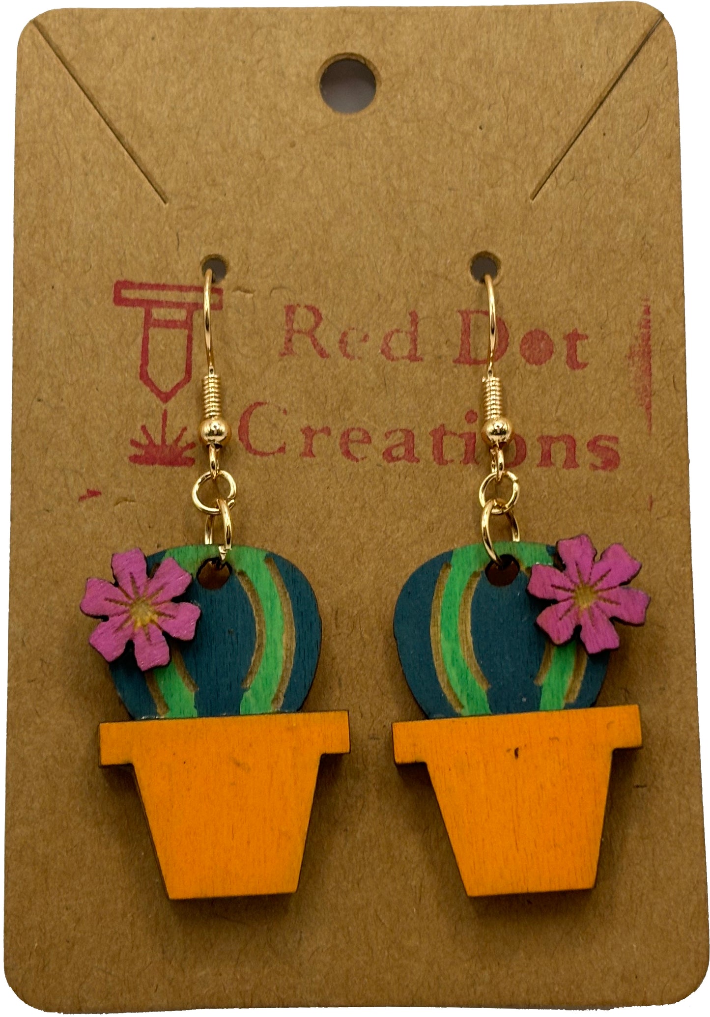 Earrings - Cactus