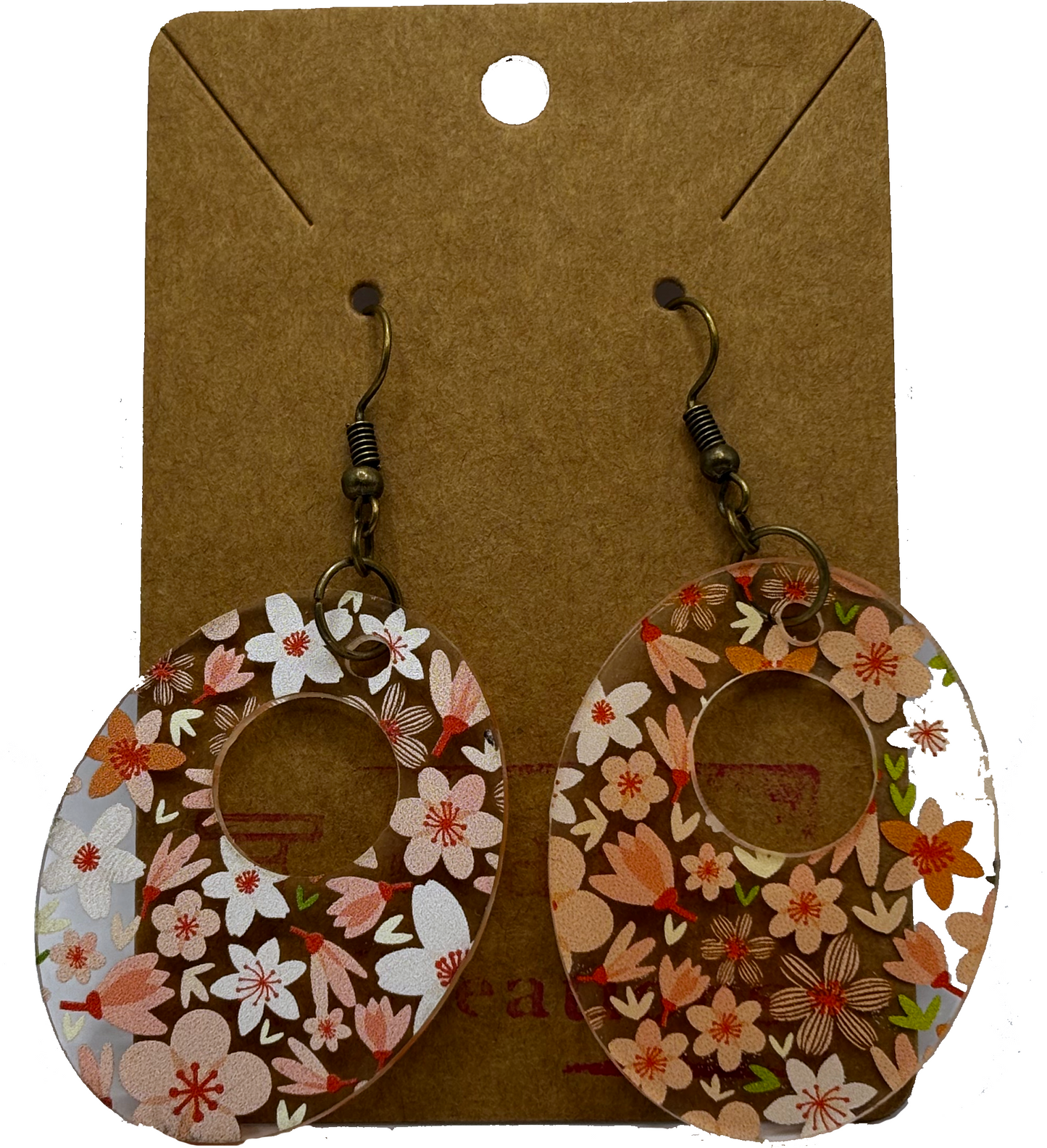 Earrings - Acrylic Flowers