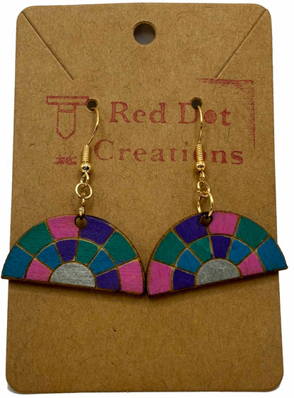 Earrings - Stained Glass