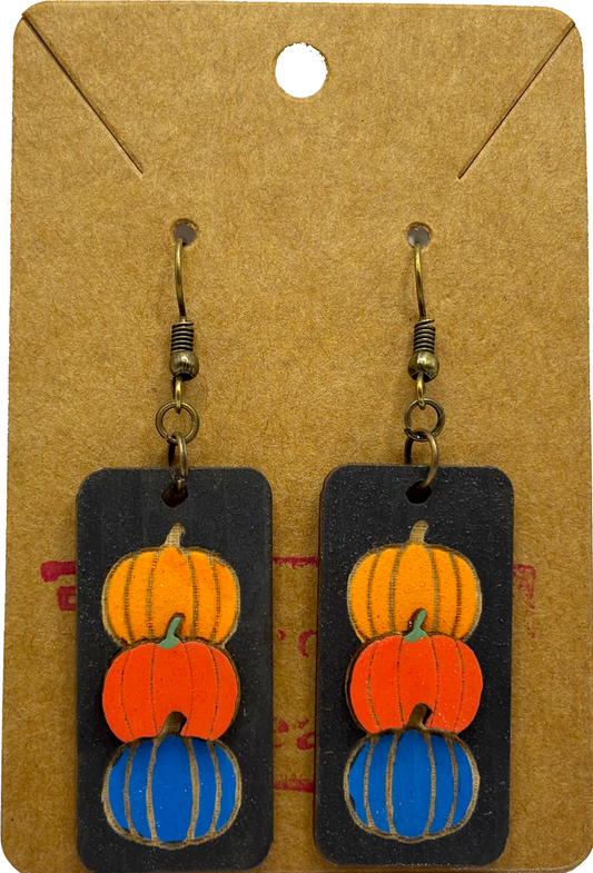 Earrings - Pumpkin Stacks